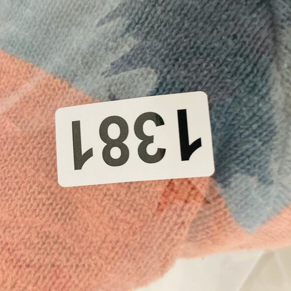 RVCA Open Cardigan Womens Large Orange Blue Intentionally Distressed Boho - Picture 13 of 13